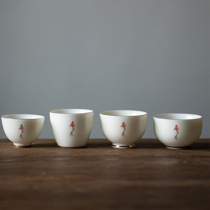 Tasse à thé en forme de poisson koï Buddha Stones - image 14