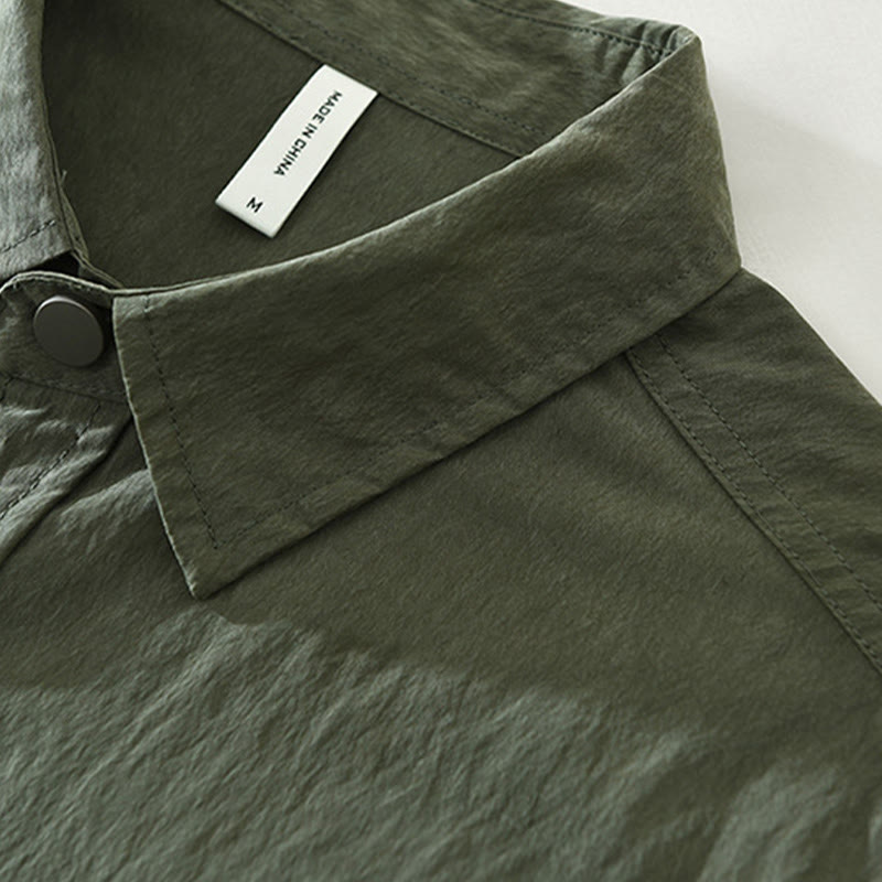 Chemise homme à manches longues et boutons Buddha Stones Daily avec poches - image 4