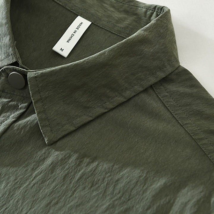 Chemise homme à manches longues et boutons Buddha Stones Daily avec poches - image 4