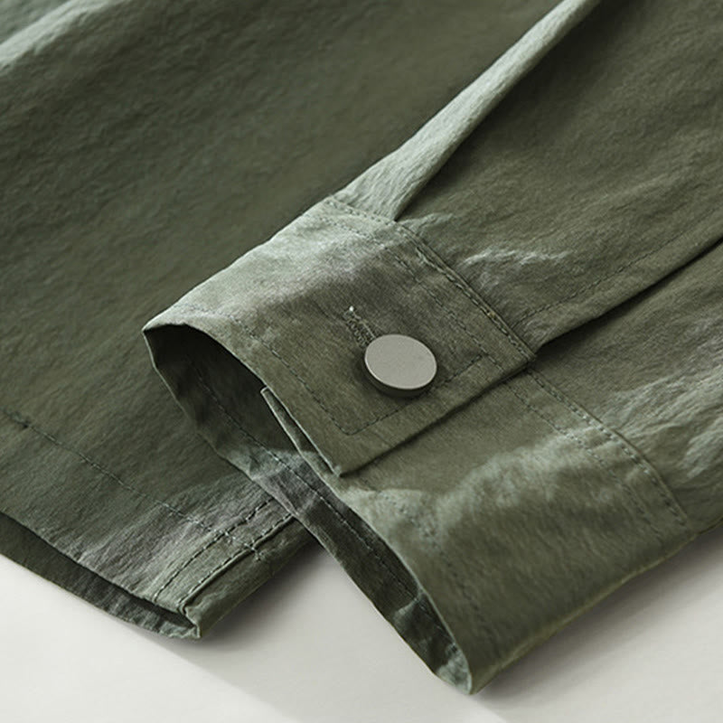 Chemise homme à manches longues et boutons Buddha Stones Daily avec poches - image 8