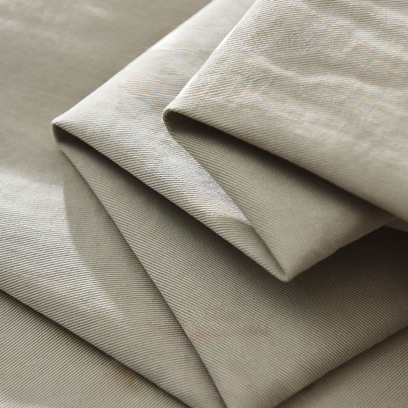 Chemise homme à manches longues en pur coton avec poches et boutons unis Buddha Stones Daily - image 10