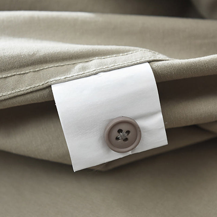 Chemise homme à manches longues en pur coton avec poches et boutons unis Buddha Stones Daily - image 9