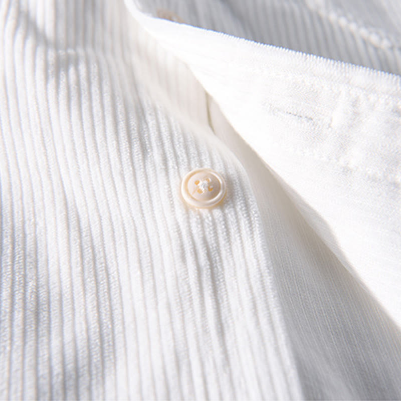 Veste à manches longues en velours côtelé pour homme avec poches et boutons simples et unis, motif Buddha Stones Spring - image 6
