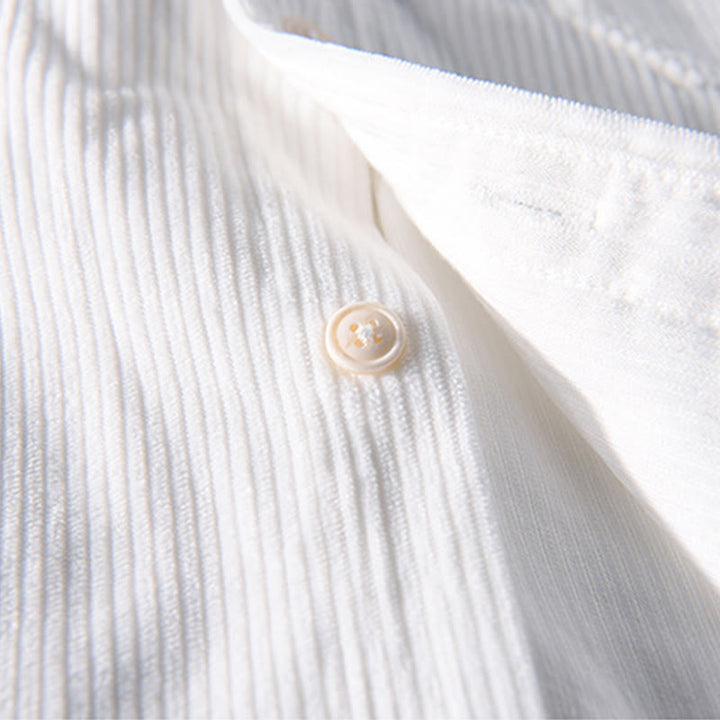 Veste à manches longues en velours côtelé pour homme avec poches et boutons simples et unis, motif Buddha Stones Spring - image 6
