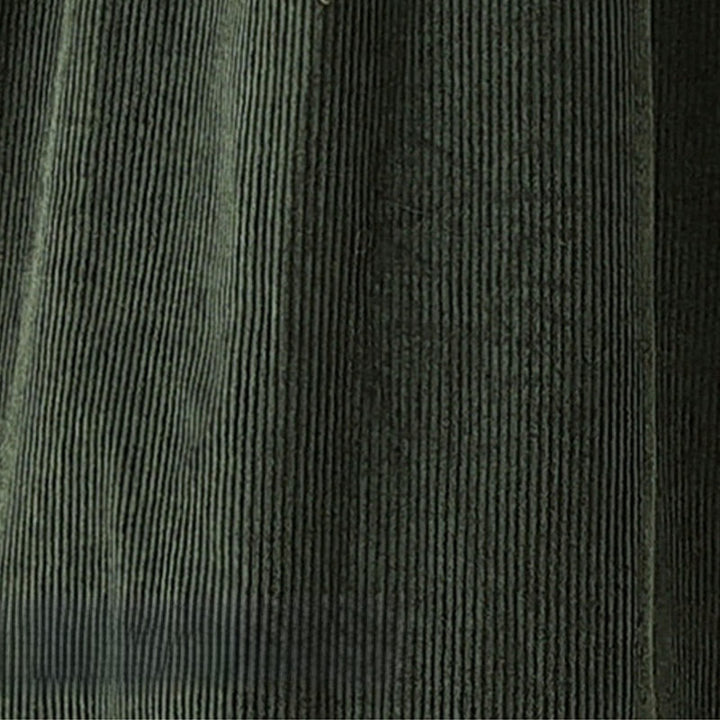 Robe mi-longue sans manches en velours côtelé de coton avec poches et boutons rétro Motif Buddha Stones Fall - image 10