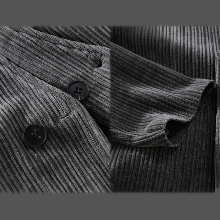 Veste homme à manches longues et col en V avec motif Buddha Stones Commute, simple et côtelé - image 6