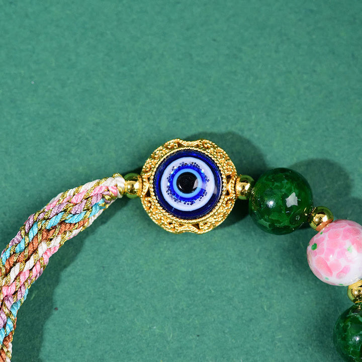 Bracelet en fil de Buddha Stones tibétain mauvais œil renard à neuf queues Thangka éloigne les mauvais esprits - image 10