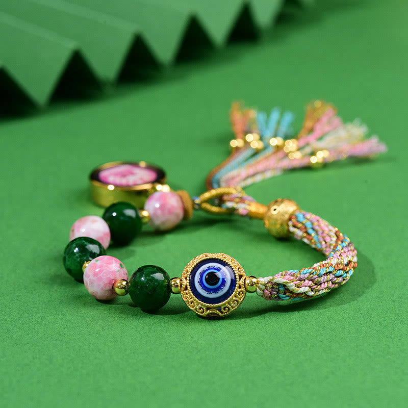 Bracelet en fil de Buddha Stones tibétain mauvais œil renard à neuf queues Thangka éloigne les mauvais esprits - image 2