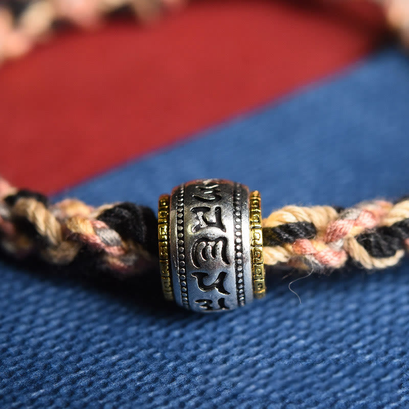 Bracelet en corde sculptée Zakiram Buddha Stones tibétaines Om Mani Padme Hum - image 7