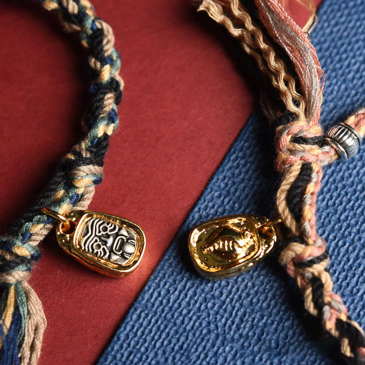 Bracelet en corde sculptée Zakiram Buddha Stones tibétaines Om Mani Padme Hum - image 9
