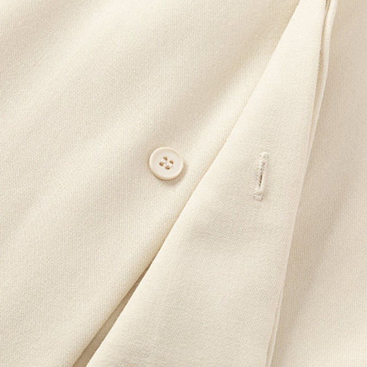 Chemises pour hommes à manches longues et demi-boutons cachés, motif Buddha Stones , couleur unie - image 3