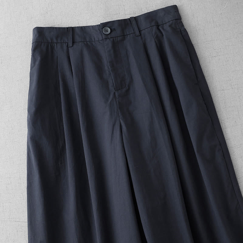 Pantalon large décontracté en polyester uni pour femme, longueur 7-8, avec poches, Buddha Stones - image 13