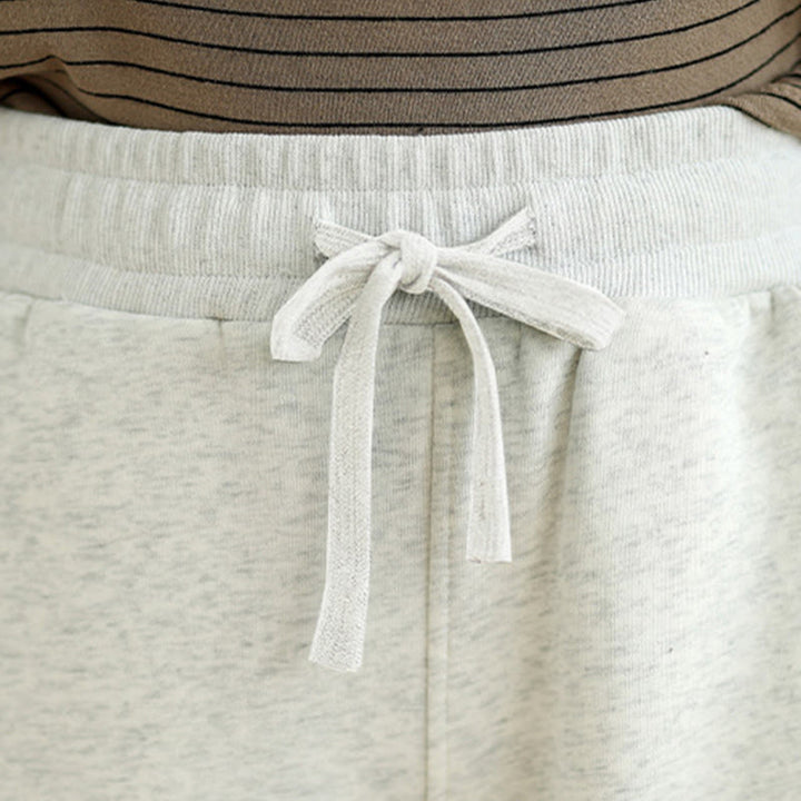 Pantalon large décontracté en coton uni avec poches pour femme Buddha Stones - image 9