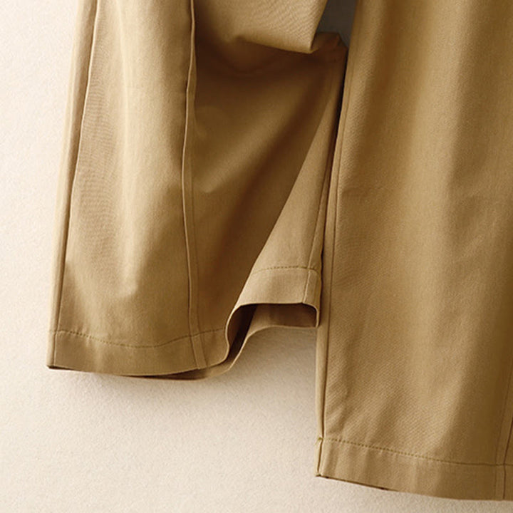 Pantalon décontracté en coton et polyester avec poches pour femme Buddha Stones - image 2