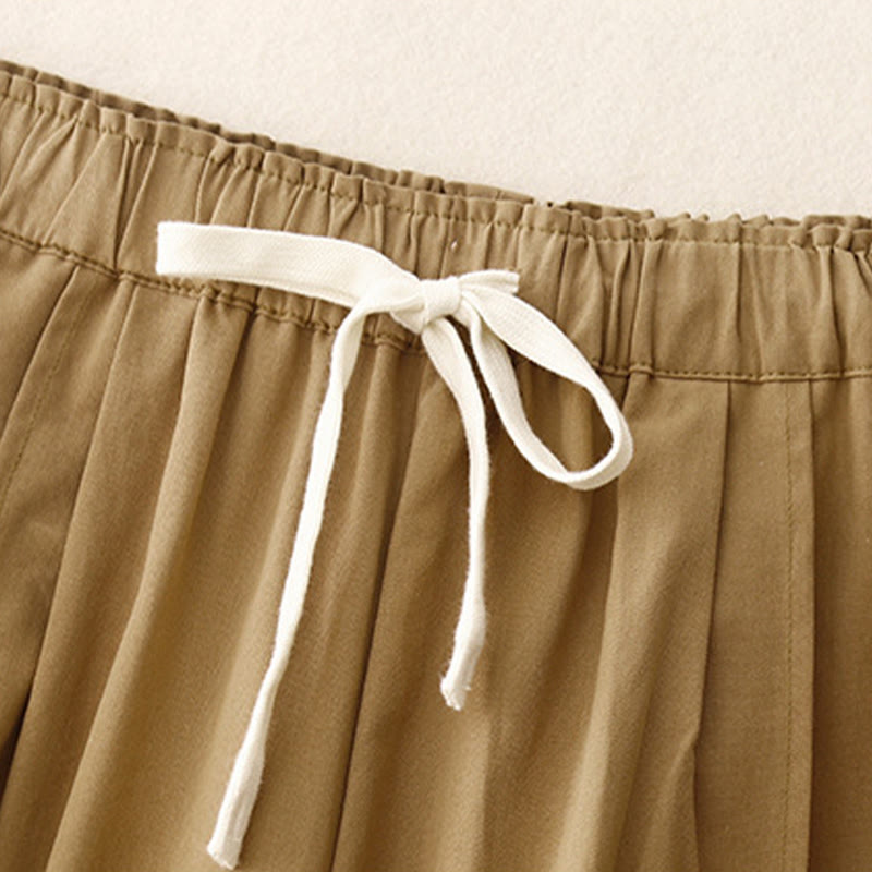 Pantalon décontracté en coton et polyester avec poches pour femme Buddha Stones - image 3