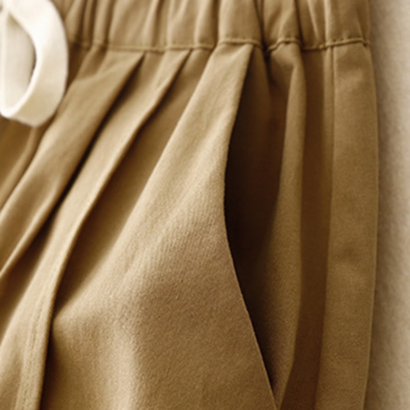 Pantalon décontracté en coton et polyester avec poches pour femme Buddha Stones - image 4