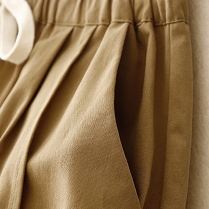 Pantalon décontracté en coton et polyester avec poches pour femme Buddha Stones - image 4