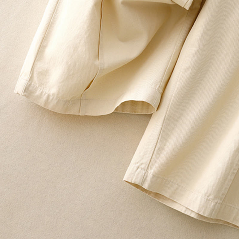 Pantalon décontracté en coton et polyester avec poches pour femme Buddha Stones - image 11