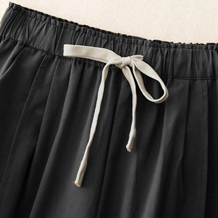 Pantalon décontracté en coton et polyester avec poches pour femme Buddha Stones - image 15