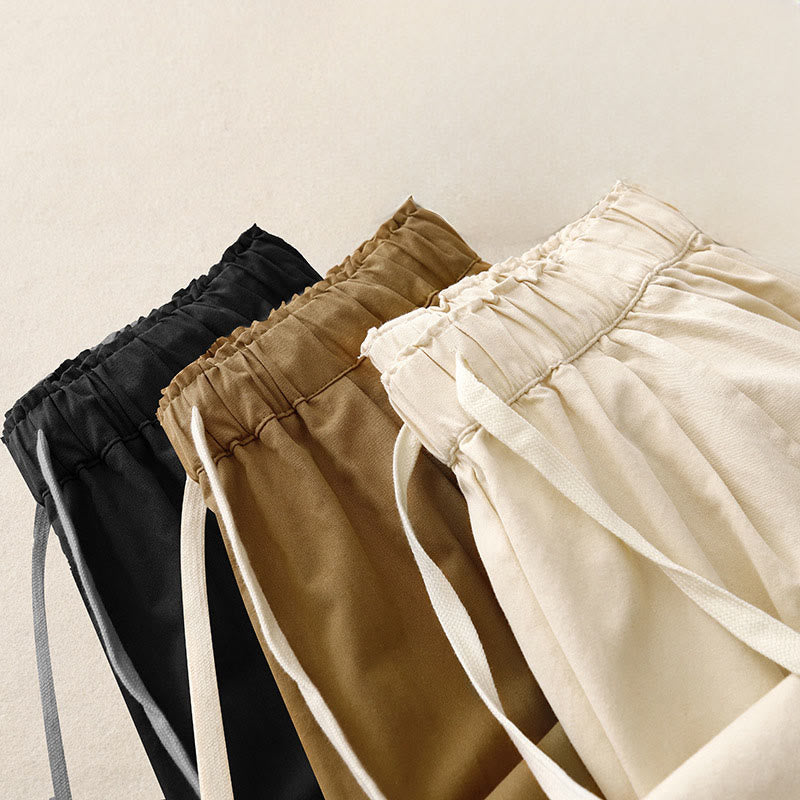 Pantalon décontracté en coton et polyester avec poches pour femme Buddha Stones - image 19