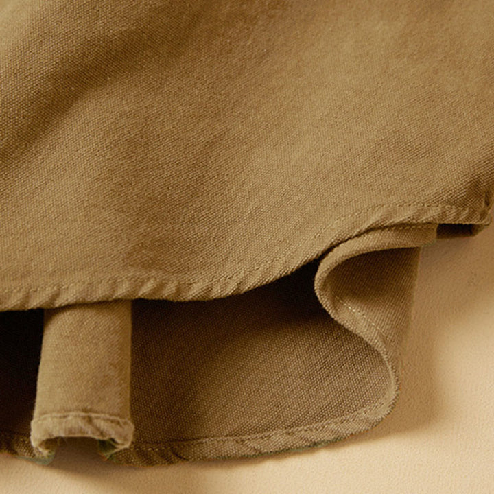 Chemise décontractée à manches longues et col montant pour femme, en coton, avec boutons et Buddha Stones - image 8