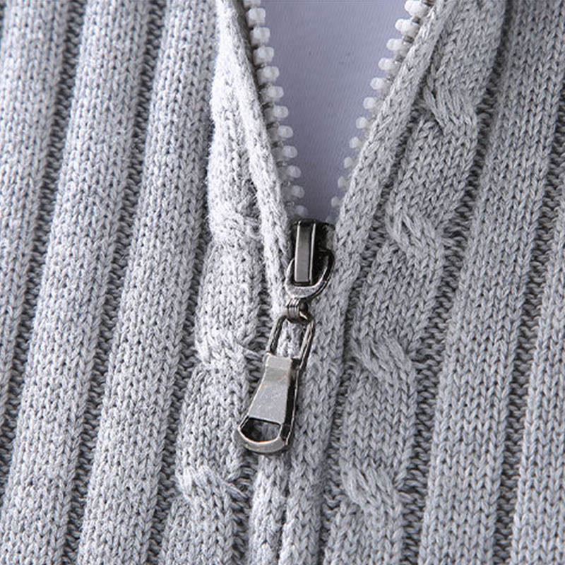 Veste à manches longues et col montant pour homme en coton avec fermeture éclair et motif Buddha Stones Spring - image 4