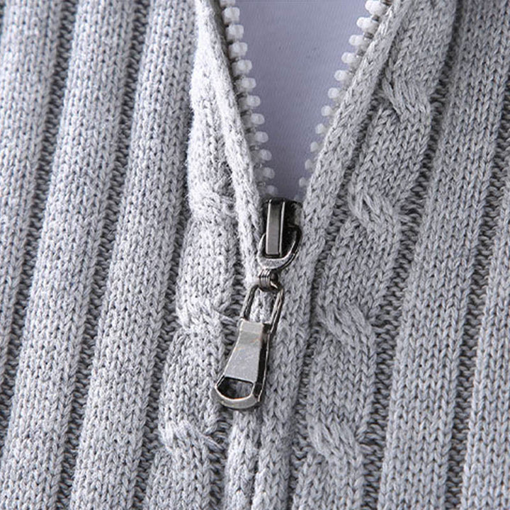Veste à manches longues et col montant pour homme en coton avec fermeture éclair et motif Buddha Stones Spring - image 4