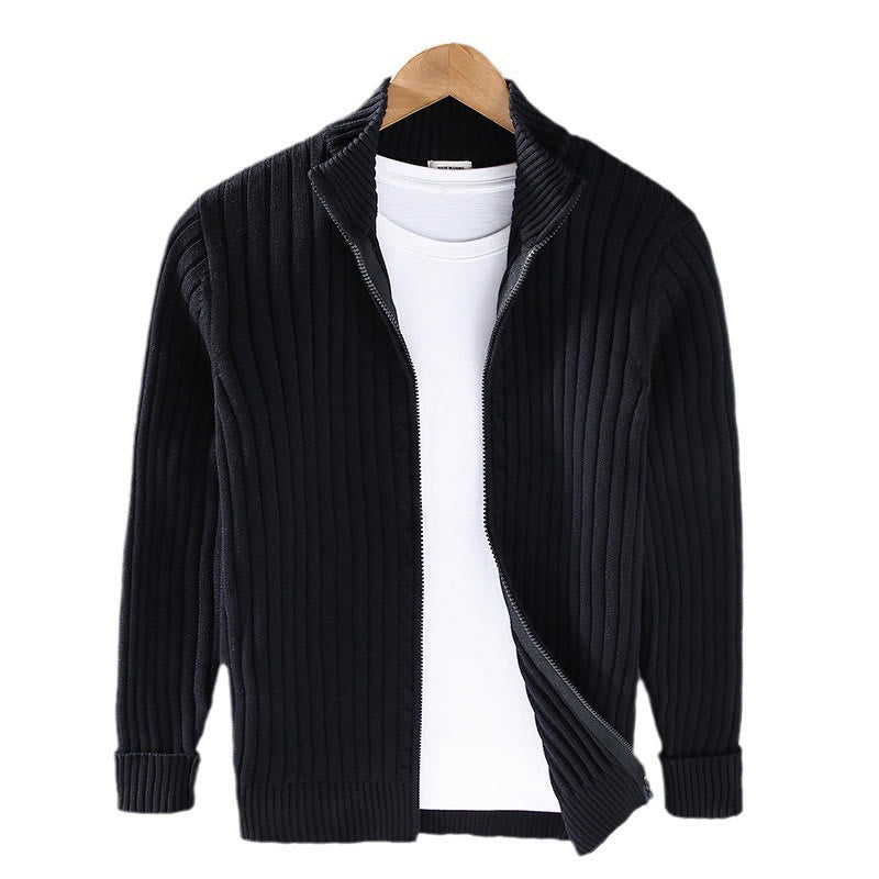 Veste à manches longues et col montant pour homme en coton avec fermeture éclair et motif Buddha Stones Spring - image 10