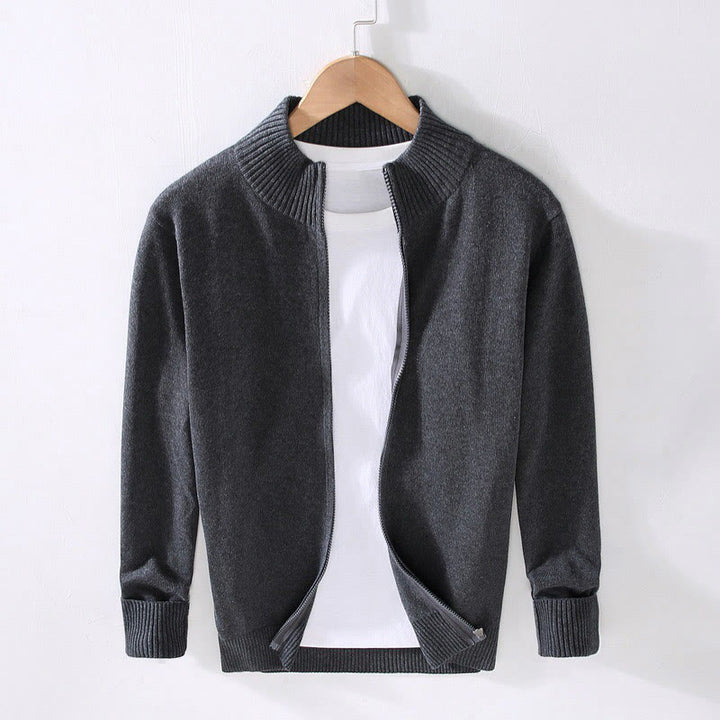 Veste en coton à manches longues pour homme avec fermeture éclair et ourlet côtelé, motif Buddha Stones - Gris foncé - US/UK/AU42，EU52 (3XL) - image 14