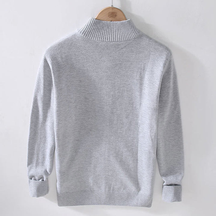 Veste en coton à manches longues pour homme avec fermeture éclair et ourlet côtelé, motif Buddha Stones - image 1