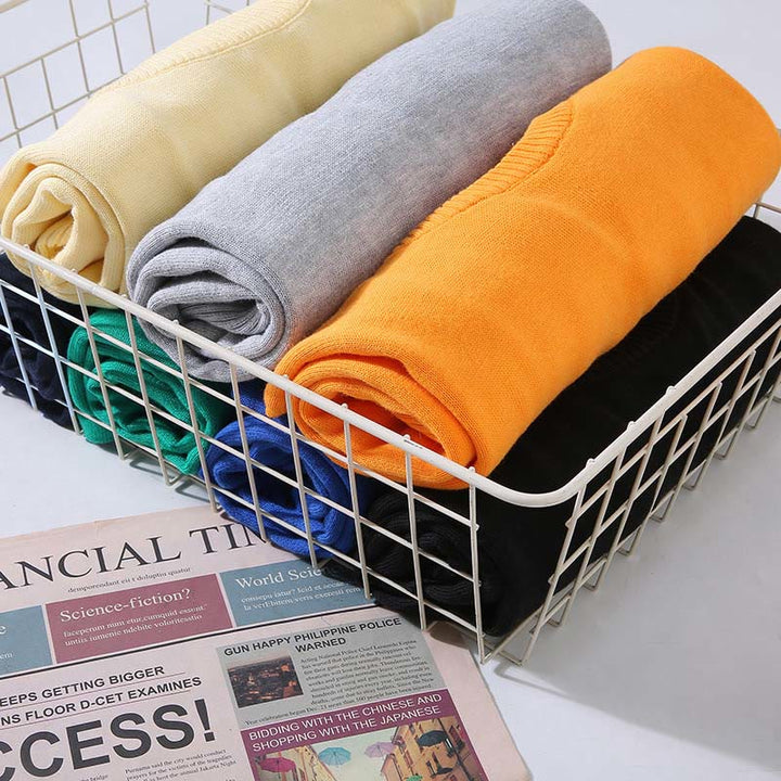 Pull ras du cou à manches longues en pur coton thermique à motif côtelé Buddha Stones pour homme - image 15