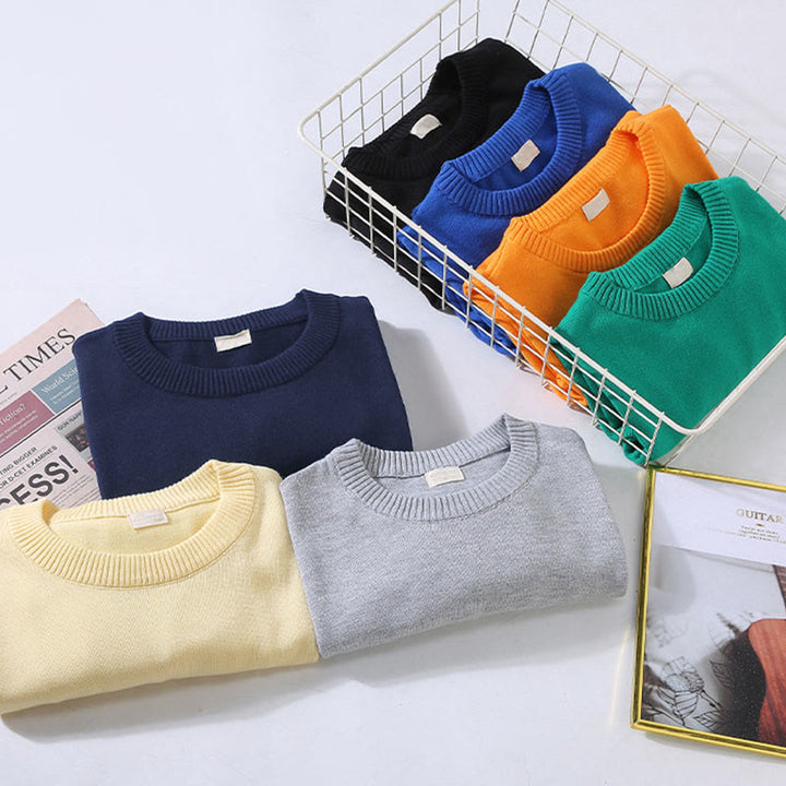 Pull ras du cou à manches longues en pur coton thermique à motif côtelé Buddha Stones pour homme - image 14