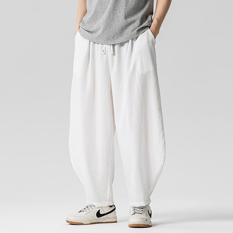 Pantalon d'été en coton à cordon de serrage pour homme, longueur cheville, avec poches, motif Buddha Stones - image 15