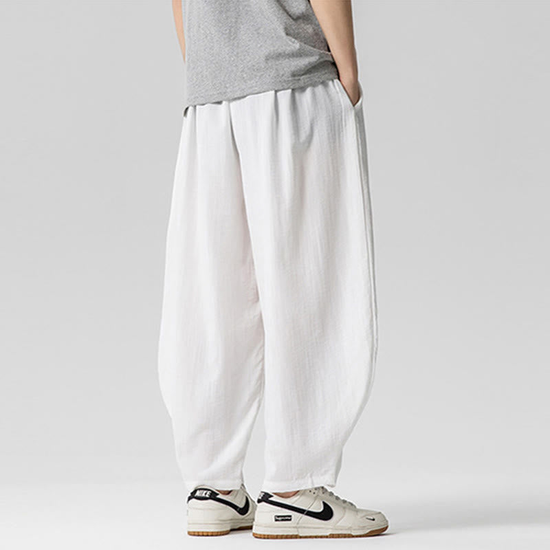 Pantalon d'été en coton à cordon de serrage pour homme, longueur cheville, avec poches, motif Buddha Stones - image 16