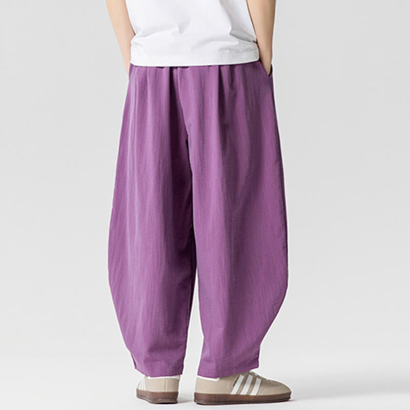 Pantalon d'été en coton à cordon de serrage pour homme, longueur cheville, avec poches, motif Buddha Stones - image 29
