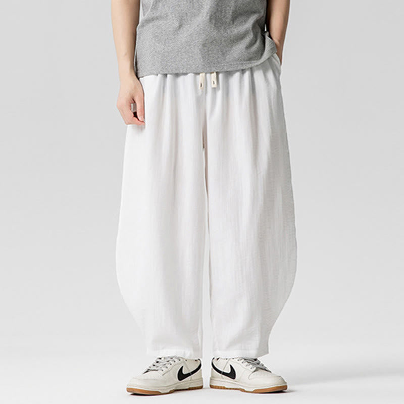 Pantalon d'été en coton à cordon de serrage pour homme, longueur cheville, avec poches, motif Buddha Stones - image 13