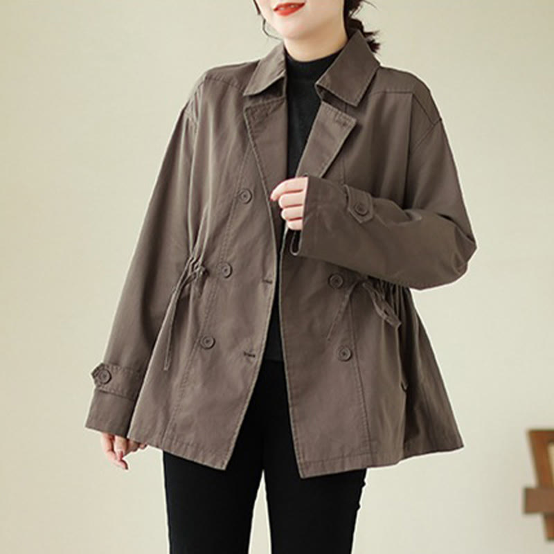 Veste en coton boutonnée à manches longues pour femme Buddha Stones - image 2