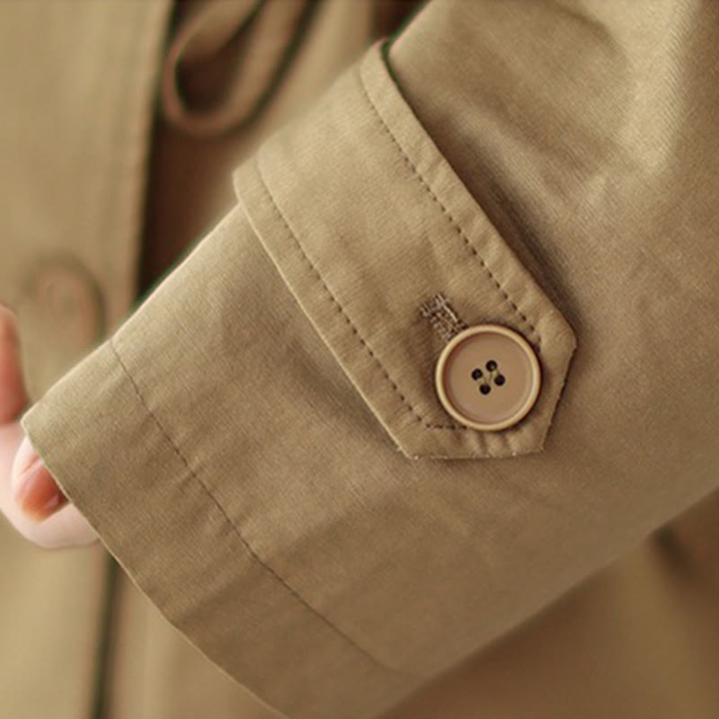 Veste en coton boutonnée à manches longues pour femme Buddha Stones - image 17