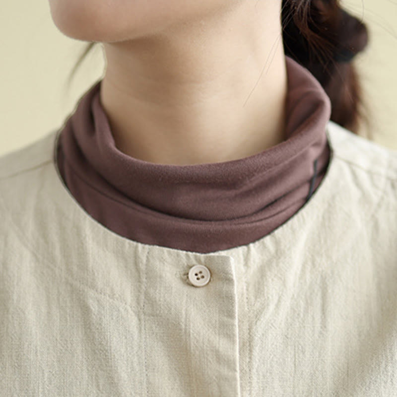 Veste en coton à manches longues et col ras du cou pour femme Buddha Stones avec poches - image 6