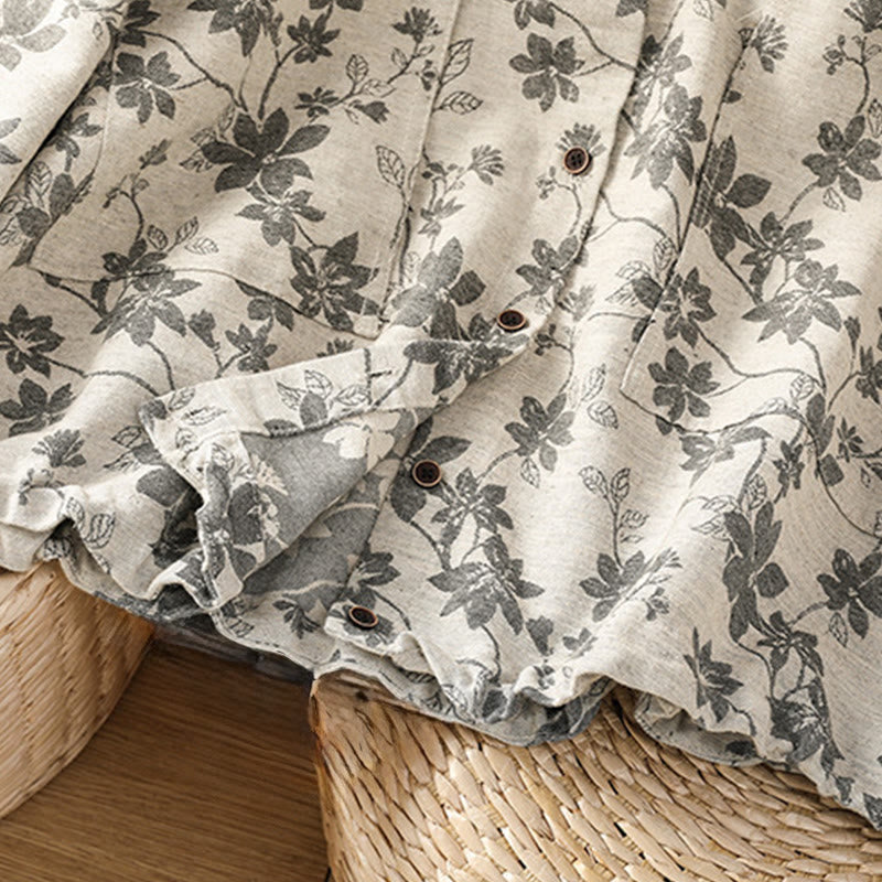 Chemise décontractée à manches longues en polyester pour femme, motif imprimé Buddha Stones - image 8