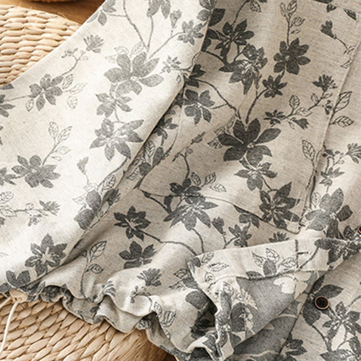 Chemise décontractée à manches longues en polyester pour femme, motif imprimé Buddha Stones - image 6