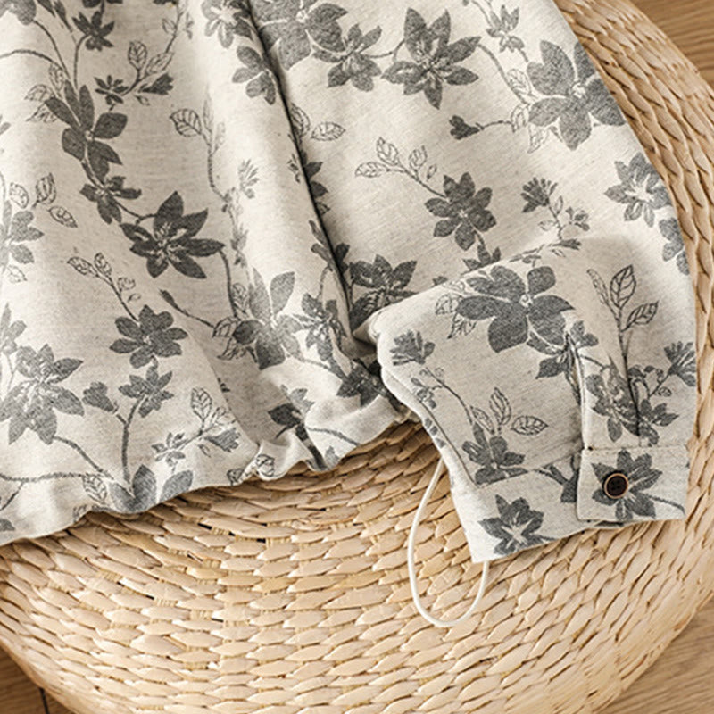 Chemise décontractée à manches longues en polyester pour femme, motif imprimé Buddha Stones - image 5