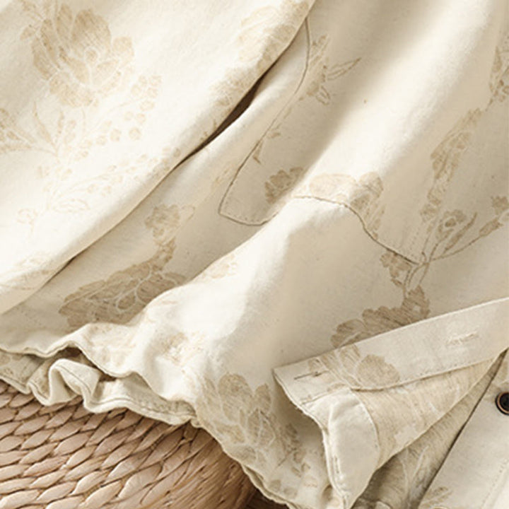 Chemise décontractée à manches longues en polyester pour femme, motif imprimé Buddha Stones - image 17