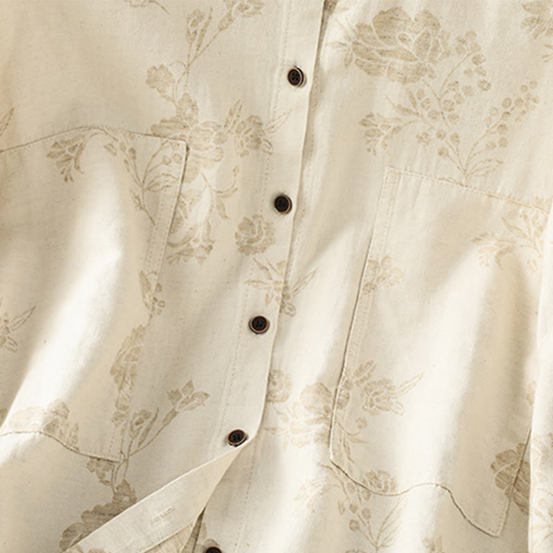 Chemise décontractée à manches longues en polyester pour femme, motif imprimé Buddha Stones - image 14