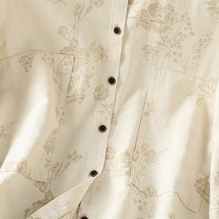 Chemise décontractée à manches longues en polyester pour femme, motif imprimé Buddha Stones - image 14