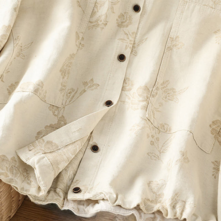 Chemise décontractée à manches longues en polyester pour femme, motif imprimé Buddha Stones - image 16