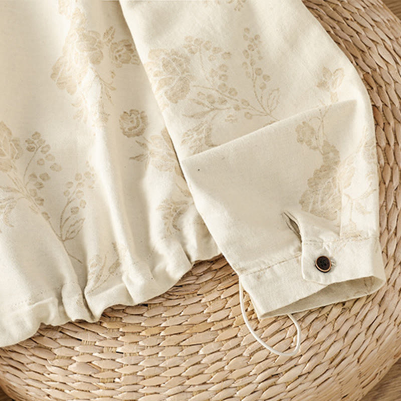 Chemise décontractée à manches longues en polyester pour femme, motif imprimé Buddha Stones - image 20