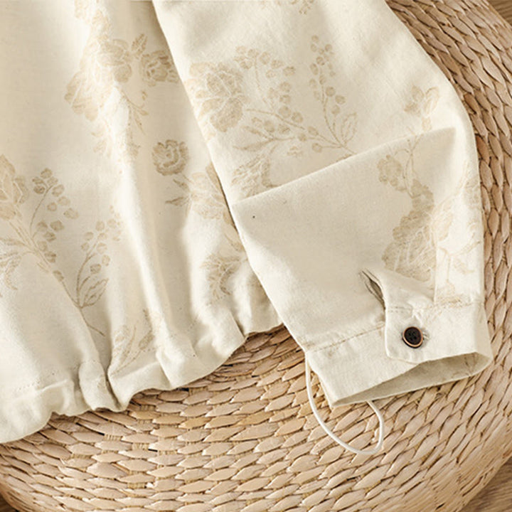 Chemise décontractée à manches longues en polyester pour femme, motif imprimé Buddha Stones - image 20