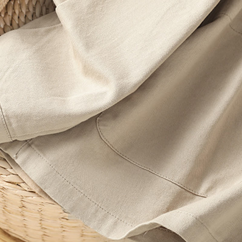 Chemise décontractée à manches longues et col montant pour femme, en coton et polyester, avec poches, motif Buddha Stones - image 21