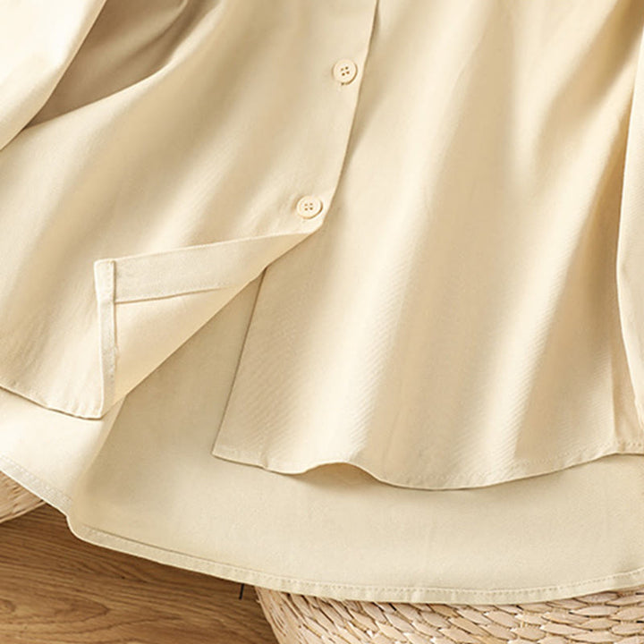 Chemise décontractée en coton à manches longues et col montant pour femme avec poches Buddha Stones - image 21
